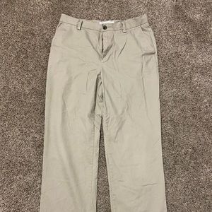 Tan men’s pants size 32 brand Amazon essentials.